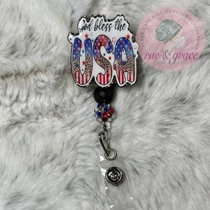 
            
                Load image into Gallery viewer, God Bless the USA - Badge Reel
            
        
