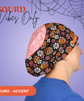 Gourd Vibes Only  - Scrub Cap - rae & grace - Euro - Accent Top