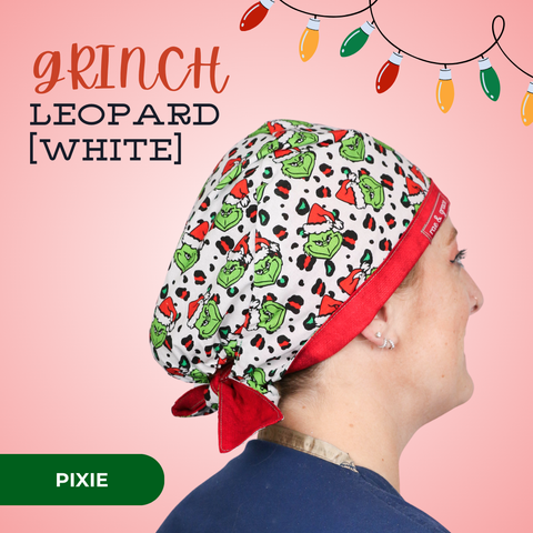 Grinch Leopard on White