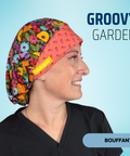 Groovy Garden - Scrub Cap - rae & grace - Bouffant
