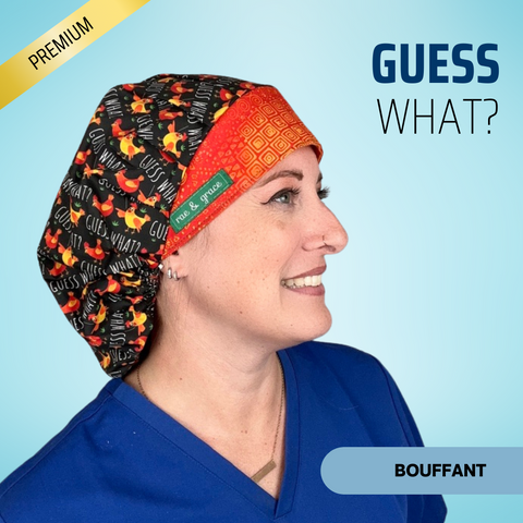 Guess What Chicken Butt - Scrub Cap - rae & grace - Bouffant