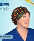 Guess What Chicken Butt - Scrub Cap - rae & grace - Euro - Matching Top