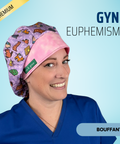 Gyne Euphemisms - Scrub Cap - rae & grace - Bouffant