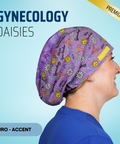 Gynecology Diasies - Scrub Cap - rae & grace - Euro - Accent Top
