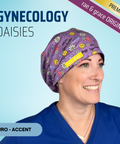 Gynecology Diasies - Scrub Cap - rae & grace - Euro - Matching Top