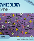 Gynecology Diasies - Scrub Cap - rae & grace - Skull Cap - Made to order Please allow 7-10 days for fulfillment.