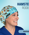 Hamster Rodeo - Scrub Cap - rae & grace - Bouffant