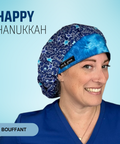 Happy Hanukkah - Scrub Cap - rae & grace - Bouffant