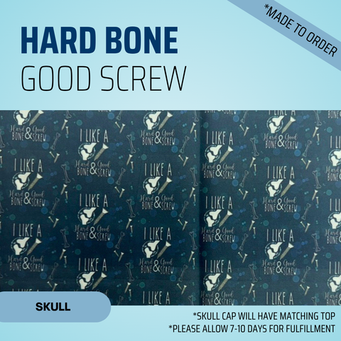 Hard Bone & Good Screw - Scrub Cap - rae & grace - Skull Cap - *Made to order