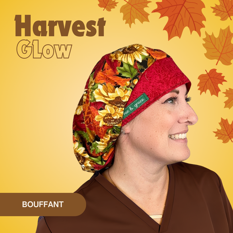 Harvest Glow - Scrub Cap - rae & grace - Bouffant