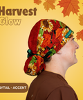 Harvest Glow - Scrub Cap - rae & grace - Ponytail - Accent Top