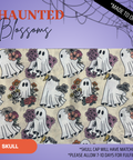 Haunted Blossoms  - Scrub Cap - rae & grace - Skull Cap - Made to order Please allow 7-10 days for fulfillment.