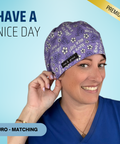 Have A Nice Day - Scrub Cap - rae & grace - Euro - Matching Top
