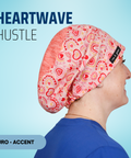 Heartwave Hustle - Scrub Cap - rae & grace - Euro - Accent Top