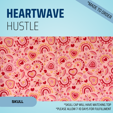 Heartwave Hustle - Scrub Cap - rae & grace - Skull Cap - *Made to order