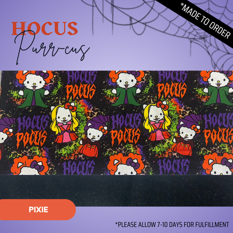 Hocus Purr-Cus  - Scrub Cap - rae & grace - Pixie - Made to order Please allow 7-10 days for fulfillment.