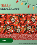 Holly Hedgehogs - Scrub Cap - rae & grace - Pixie - Made to order Please allow 7-10 days for fulfillment.