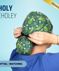 Holy Choley - Scrub Cap - rae & grace - Ponytail - Matching Top