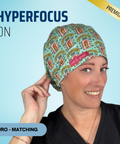 Hyperfocus On - Scrub Cap - rae & grace - Euro - Matching Top
