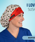 I Love Sushi - Scrub Cap - rae & grace - Bouffant