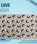 I Love Sushi - Scrub Cap - rae & grace - Skull Cap - *Made to order