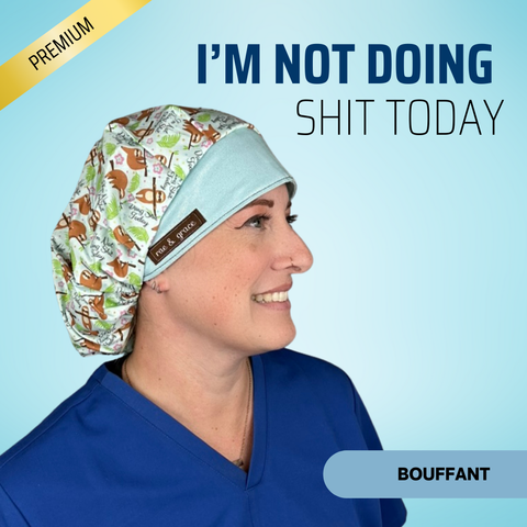 I'm Not Doing Shit Today - Scrub Cap - rae & grace - Bouffant