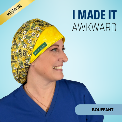 I Came, I Saw, I Made It Awkward - Scrub Cap - rae & grace - Bouffant