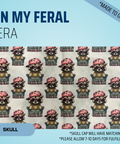 In My Feral Era - Scrub Cap - rae & grace - Skull Cap - *Made to order