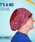 It's A No For Me - Scrub Cap - rae & grace - Euro - Accent Top