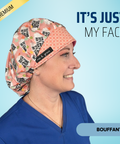 I'm Fine, It's Just My Face - Scrub Cap - rae & grace - Bouffant