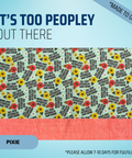 It's Too Peopley Out There - Scrub Cap - rae & grace - Pixie - *Made to order
