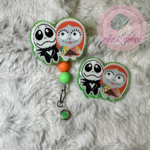 Jack & Sally - Glow In The Dark - Badge Reel