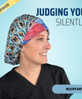 Judging You Silently - Scrub Cap - rae & grace - Bouffant