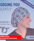 Judding You Silently - Scrub Cap - rae & grace - Bouffant