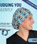 Judding You Silently - Scrub Cap - rae & grace - Stretch