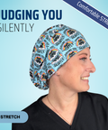 Judding You Silently - Scrub Cap - rae & grace - Skull Cap - *Made to order