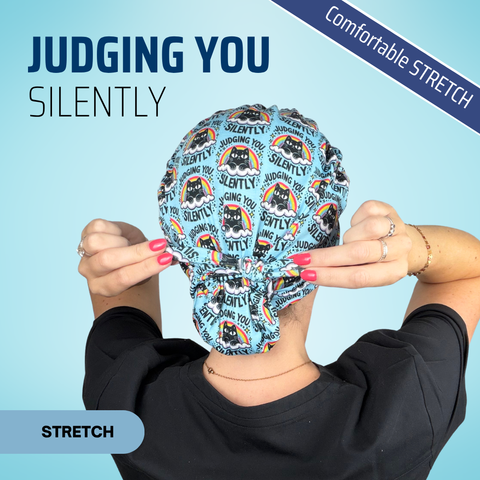 Judding You Silently - Scrub Cap - rae & grace - Pixie - *Made to order