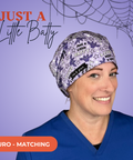 Just A Little Batty - Scrub Cap - rae & grace - Euro - Matching Top