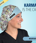 Karma Is The Cat - Scrub Cap - rae & grace - Bouffant