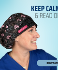 Keep Calm And Read On - Scrub Cap - rae & grace - Bouffant