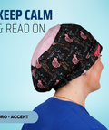Keep Calm & Read On - Scrub Cap - rae & grace - Euro - Accent Top
