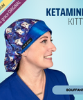 Ketamine Kitty - Scrub Cap - rae & grace - Bouffant