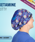 Ketamine Kitty - Scrub Cap - rae & grace - Euro - Accent Top