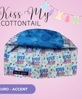 Kiss My Cottontail - Scrub Cap - rae & grace - Euro - Accent Top
