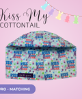 Kiss My Cottontail - Scrub Cap - rae & grace - Euro - Matching Top
