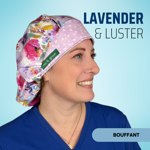 Lavender & Luster - Scrub Cap - rae & grace - Bouffant