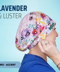 Lavender & Luster - Scrub Cap - rae & grace - Euro - Accent Top