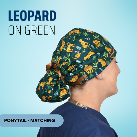 Leopards On Green