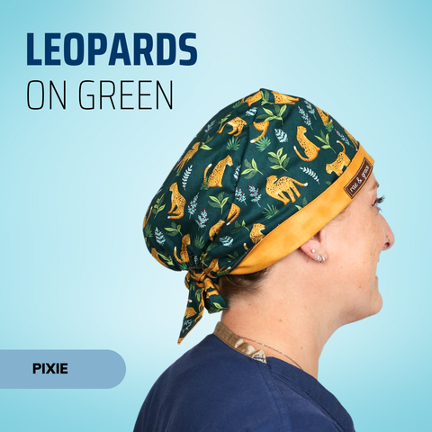 Leopards On Green