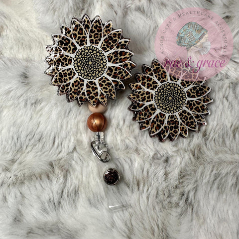 Leopard Sunflower - Badge Reel